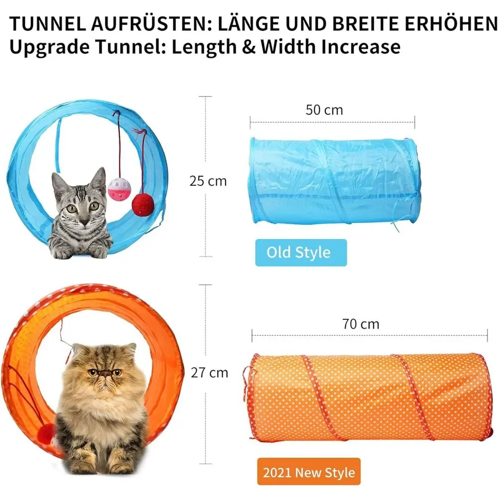 NIB-European Toozey 26 Pcs Cat & Kitten toys-27 cm high and 70 cm length